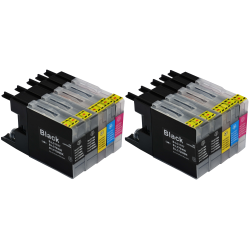 5 Pack 4 compatible cartridges LC-1240
